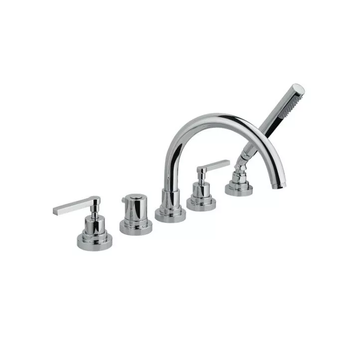 Nicolazzi 2214CR29 Смеситель на борт ванны с ручным душем MCKINLEY05 на 5 отв
Nicolazzi 2214CR29 Смеситель на борт ванны с ручным душем MCKINLEY05 на 5 отв