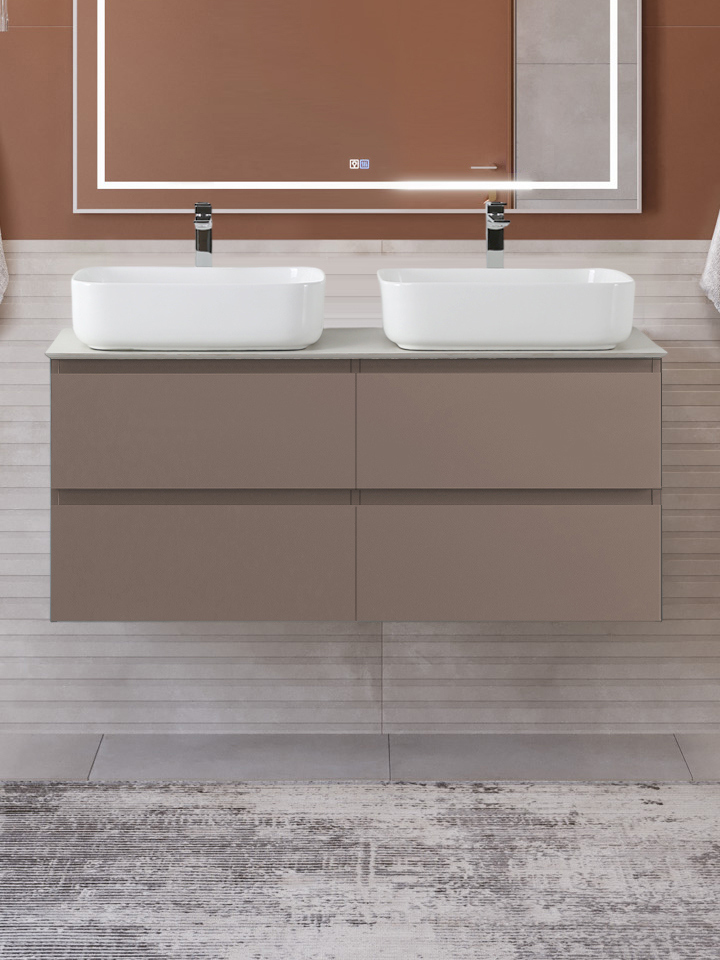 Тумба с раковиной BelBagno Kraft 120 подвесная, матовая бежевая, столешница kep-120-2-cem, раковина BB1304, для двоих
Тумба с раковиной BelBagno Kraft 120 подвесная, матовая бежевая, столешница kep-120-2-cem, раковина BB1304, для двоих