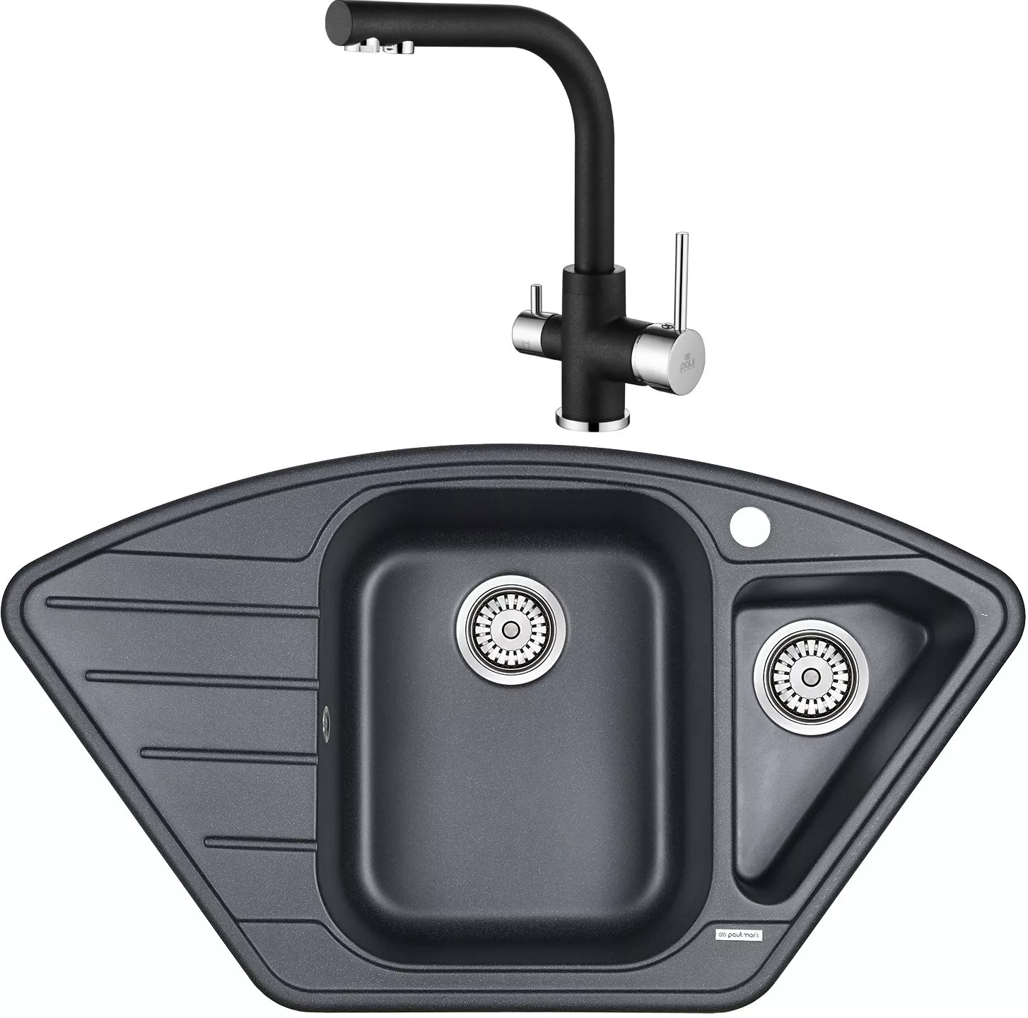 Комплект Мойка кухонная Paulmark Wiese PM529050-BLM черный металлик + Смеситель Paulmark Essen Es213011-418 для кухонной мойки, черный металлик
Комплект Мойка кухонная Paulmark Wiese PM529050-BLM черный металлик + Смеситель Paulmark Essen Es213011-418 для кухонной мойки, черный металлик