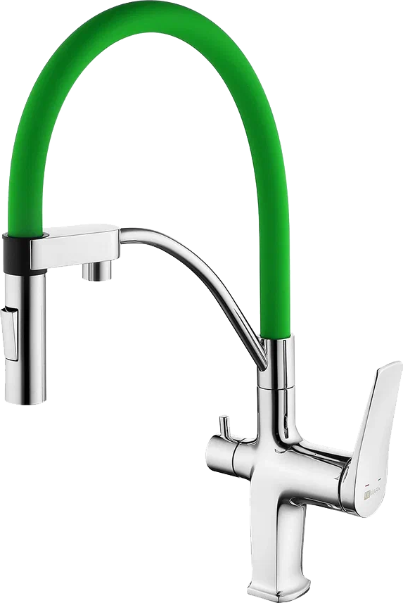 Смеситель для кухни Lemark Comfort LM3074C-Green с подключением к фильтру и гибким изливом хром, зеленый
Смеситель для кухни Lemark Comfort LM3074C-Green с подключением к фильтру и гибким изливом хром, зеленый