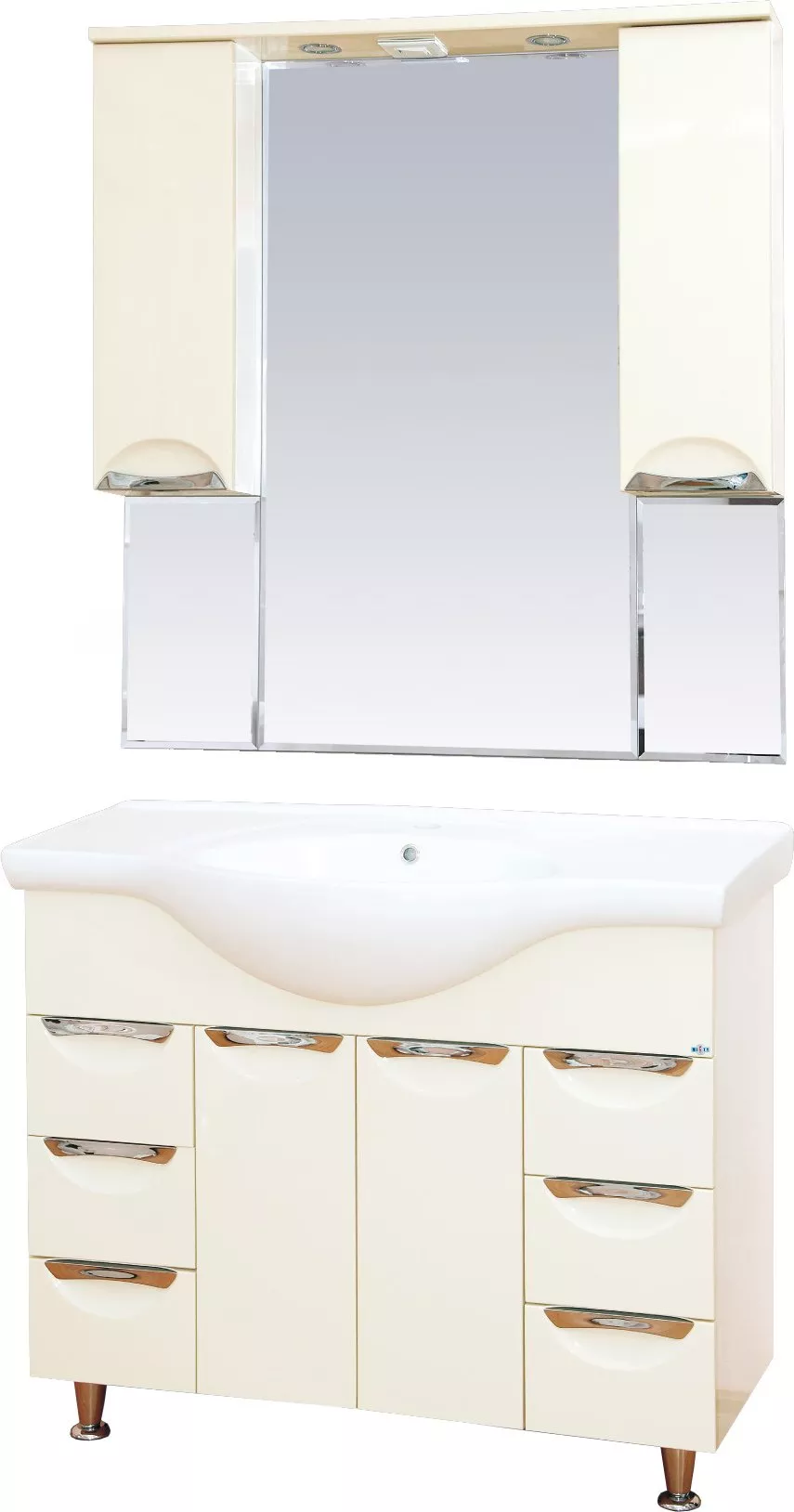 Мебель для ванной Misty Жасмин 105 бежевая эмаль, Бежевый
Мебель для ванной Misty Жасмин 105 бежевая эмаль, Бежевый