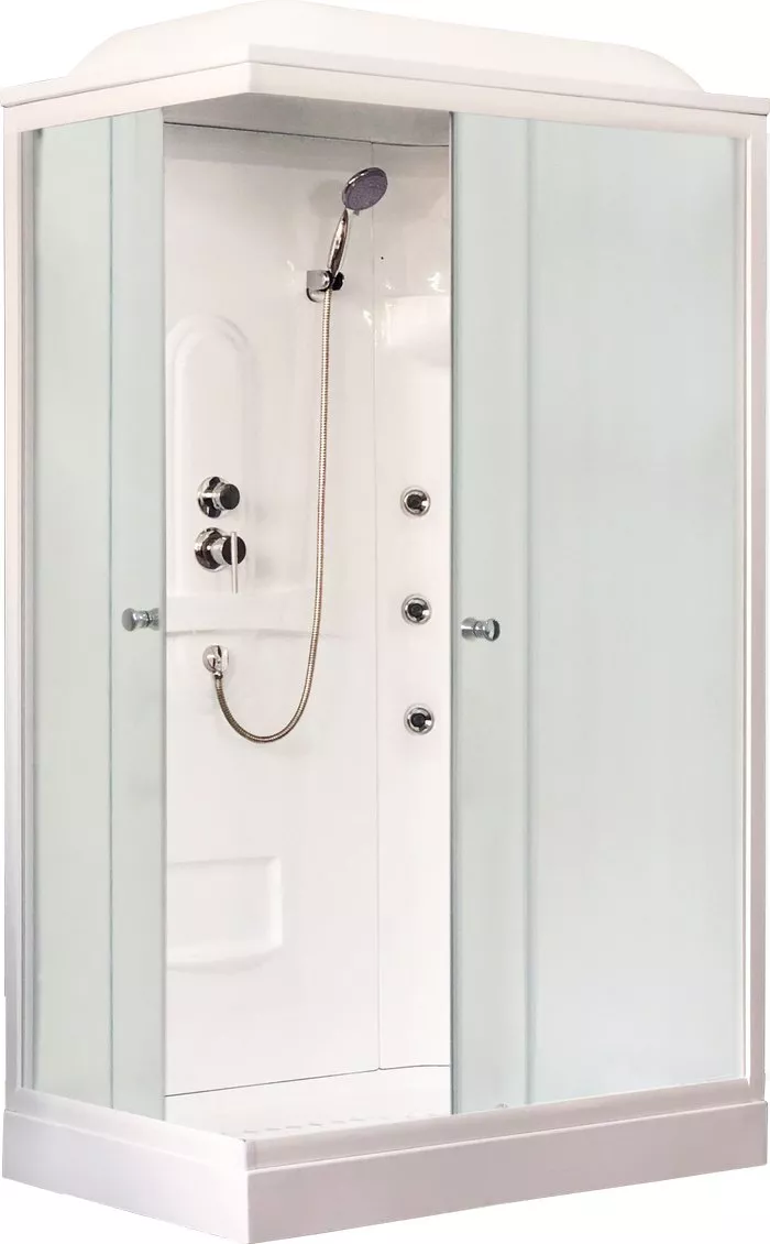 Душевая кабина Royal Bath 120х80 R профиль белый стекло матовое с гидромассажем
Душевая кабина Royal Bath 120х80 R профиль белый стекло матовое с гидромассажем