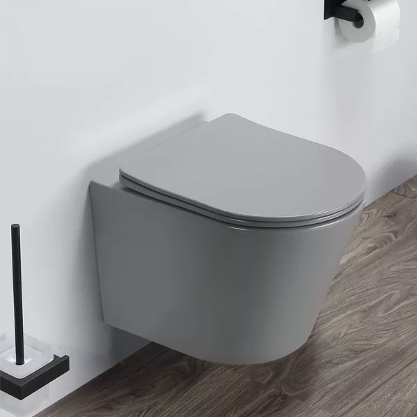 COMFORTY. Унитаз подвесной 105MH безободковый, сиденье дюропласт softclose тонкое, быстросъёмное (светло серый матовый)
COMFORTY. Унитаз подвесной 105MH безободковый, сиденье дюропласт softclose тонкое, быстросъёмное (светло серый матовый)