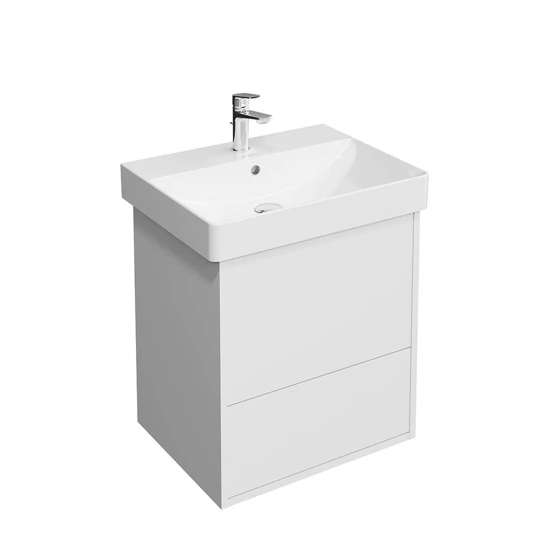 Тумба под раковину KERAMA MARAZZI Pro 55 подвесная, 2 ящика, матовая белая
Тумба под раковину KERAMA MARAZZI Pro 55 подвесная, 2 ящика, матовая белая