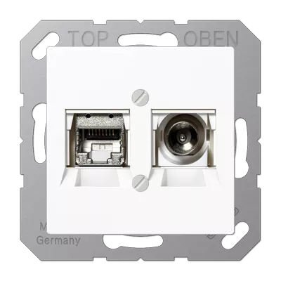 Розетка Smart TV Jung MMDA4521WW
Розетка Smart TV Jung MMDA4521WW