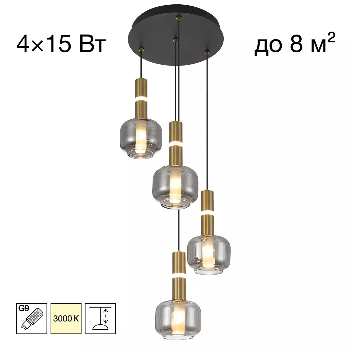 Подвесной светильник Citilux Lass CL249021
Подвесной светильник Citilux Lass CL249021