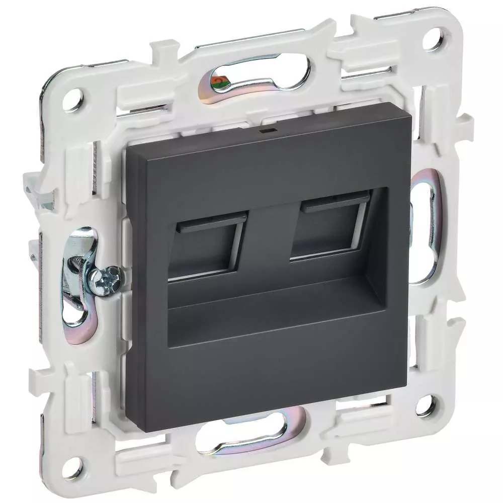 SKANDY Розетка компьютерная двойная RJ45 кат.5E SK-K03T титан IEK SK-K20-1-K48
SKANDY Розетка компьютерная двойная RJ45 кат.5E SK-K03T титан IEK SK-K20-1-K48
