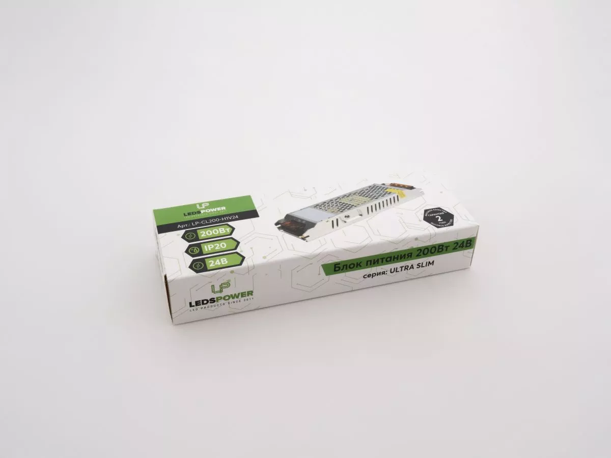 Блок питания LEDS POWER 200Вт 24В ULTRA SLIM 002699
Блок питания LEDS POWER 200Вт 24В ULTRA SLIM 002699