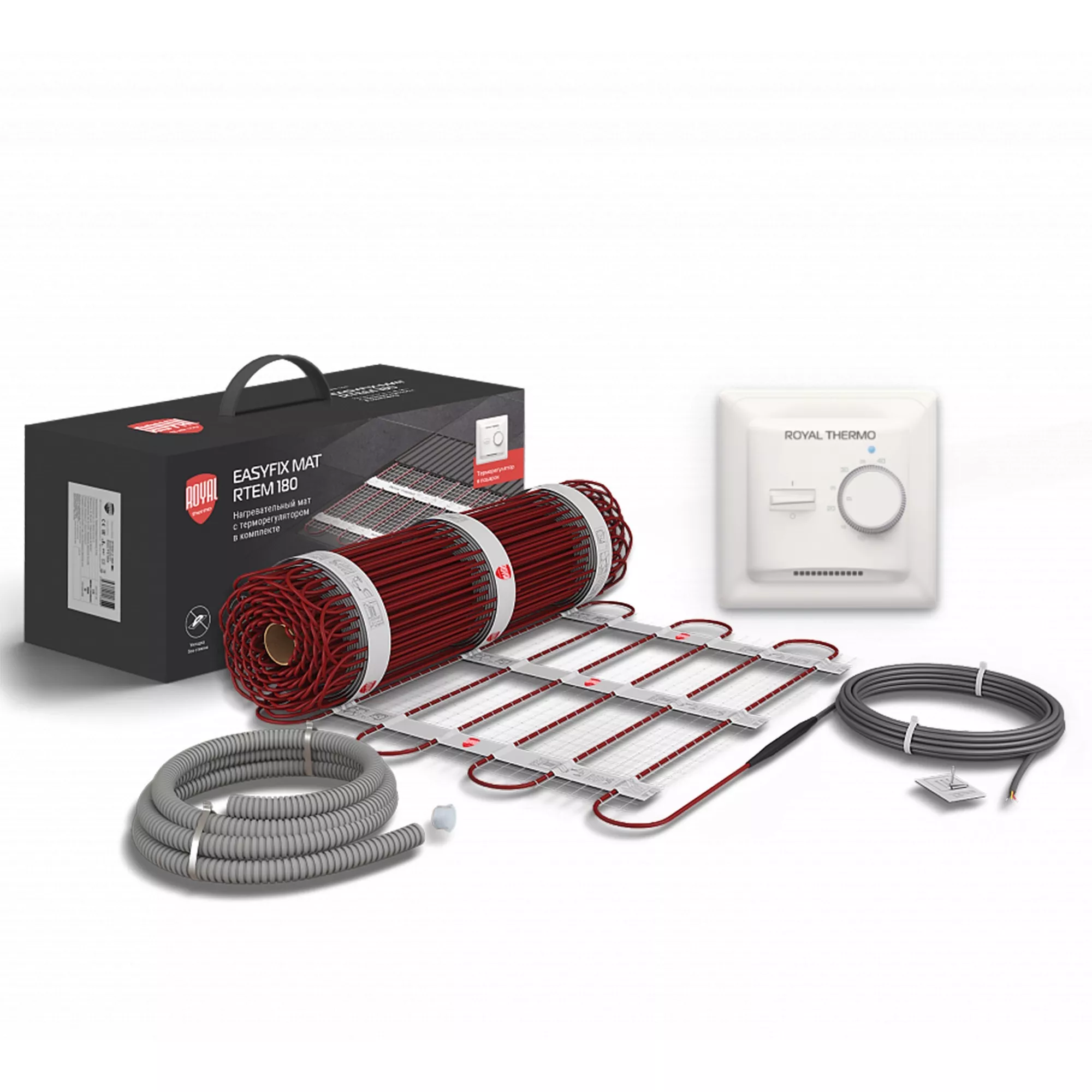 Комплект теплого пола Royal Thermo EasyFix Mat RTEM 2-180-0,5 с терморегулятором Basic
Комплект теплого пола Royal Thermo EasyFix Mat RTEM 2-180-0,5 с терморегулятором Basic