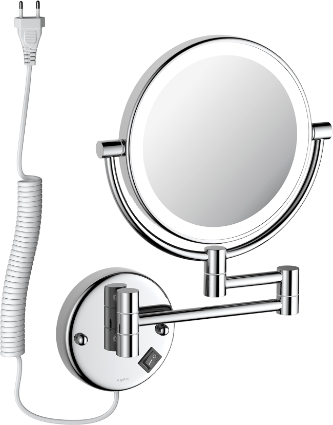 Косметическое зеркало AQUATEK AQ4915CR с подсветкой, двухстороннее, телескопическое, поворотное, хром
Косметическое зеркало AQUATEK AQ4915CR с подсветкой, двухстороннее, телескопическое, поворотное, хром