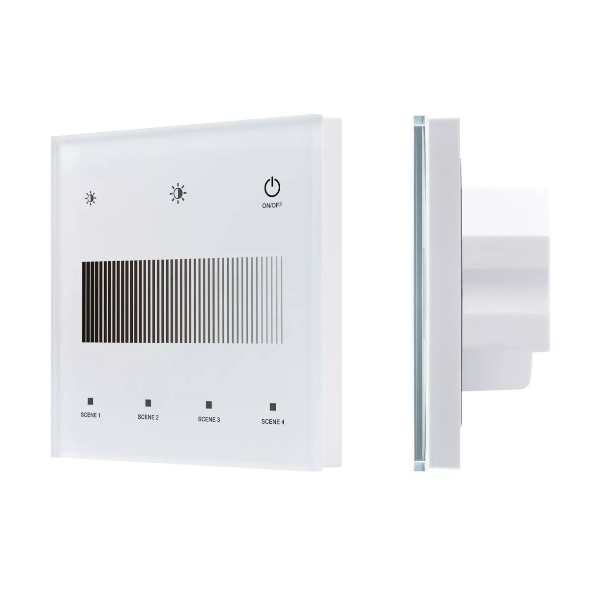 Сенсорная панель Arlight SMART-DALI-301-11-1G-4SC-DIM-IN White (BUS/24V, Touch, 2.4G) 046549
Сенсорная панель Arlight SMART-DALI-301-11-1G-4SC-DIM-IN White (BUS/24V, Touch, 2.4G) 046549