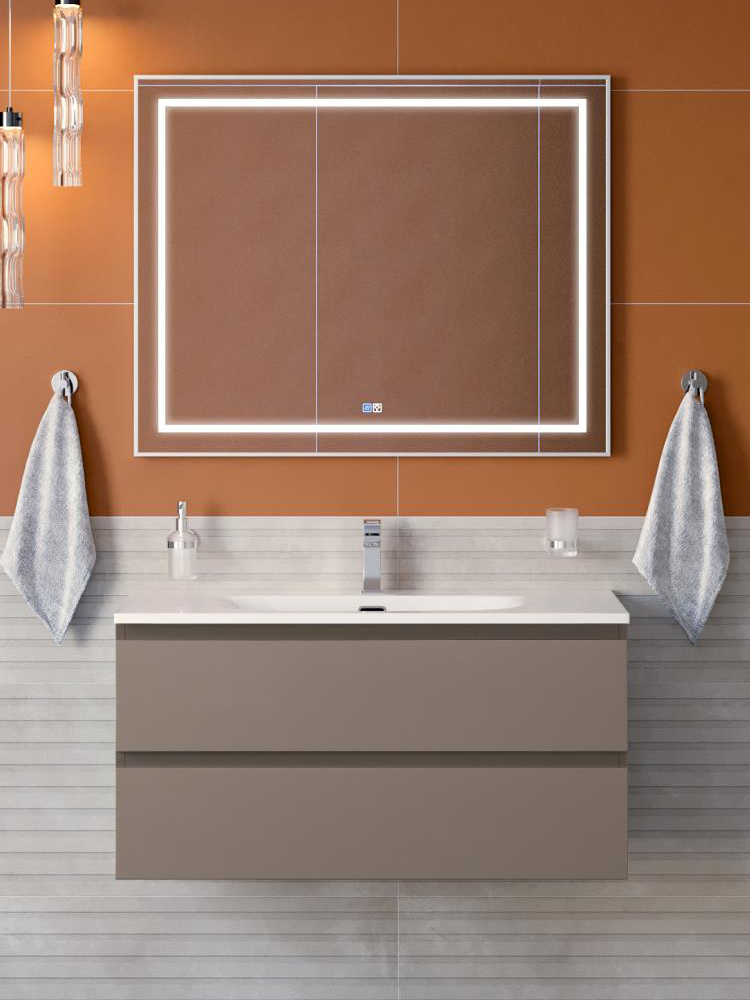 Мебель для ванной комнаты BelBagno Kraft 100 подвесная, матовая бежевая, раковина bb-8099-100
Мебель для ванной комнаты BelBagno Kraft 100 подвесная, матовая бежевая, раковина bb-8099-100