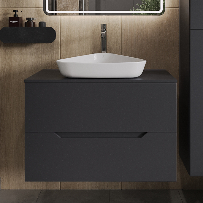 Тумба с раковиной Orange Line 80 подвесная, 2 ящика, матовый графит с раковиной B07-500W
Тумба с раковиной Orange Line 80 подвесная, 2 ящика, матовый графит с раковиной B07-500W