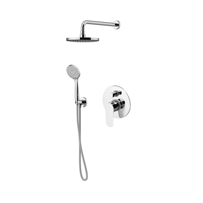Gattoni H2Omix7000 Комплект для душа со смесителем встроенным на 2 выхода, ручным душем 6386/PD с держателем и верхним душем 250 мм, цвет хром
Gattoni H2Omix7000 Комплект для душа со смесителем встроенным на 2 выхода, ручным душем 6386/PD с держателем и верхним душем 250 мм, цвет хром