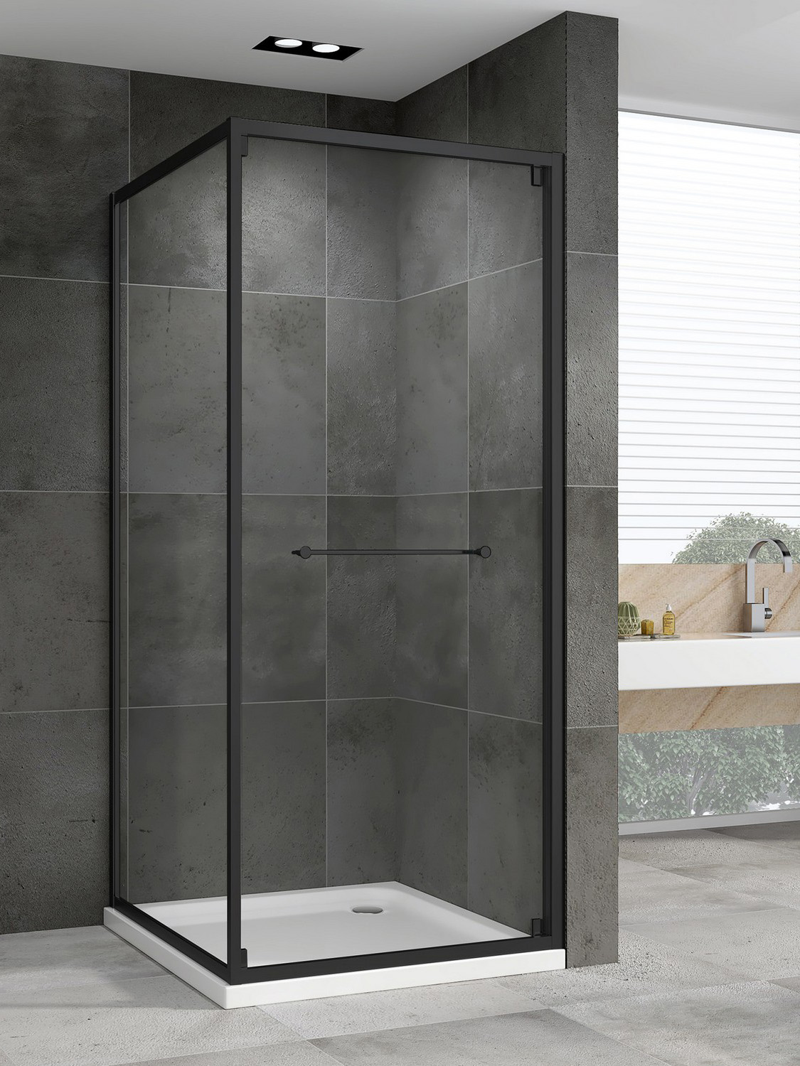 Душевой уголок Abber Schwarzer Diamant AG0A100B 100х100 см, профиль матовый черный, стекло прозрачное
Душевой уголок Abber Schwarzer Diamant AG0A100B 100х100 см, профиль матовый черный, стекло прозрачное