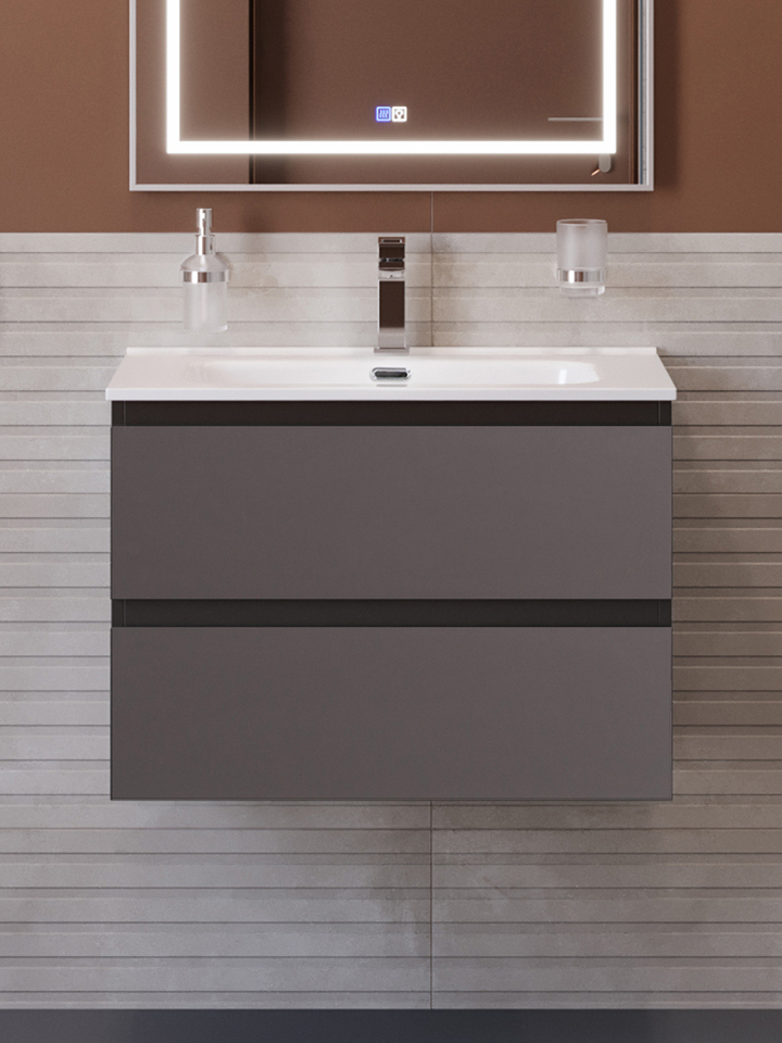 Тумба с раковиной BelBagno Kraft 60 подвесная, матовая темно-серая, раковина bb600etl
Тумба с раковиной BelBagno Kraft 60 подвесная, матовая темно-серая, раковина bb600etl