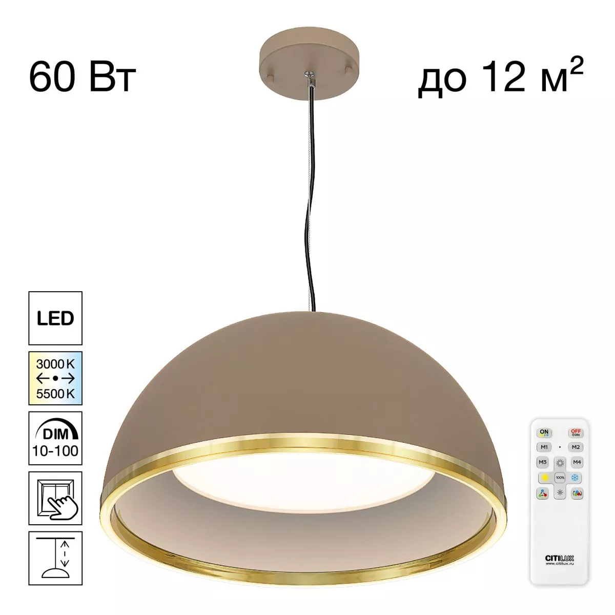 Подвесной светильник Citilux Floom CL736252
Подвесной светильник Citilux Floom CL736252