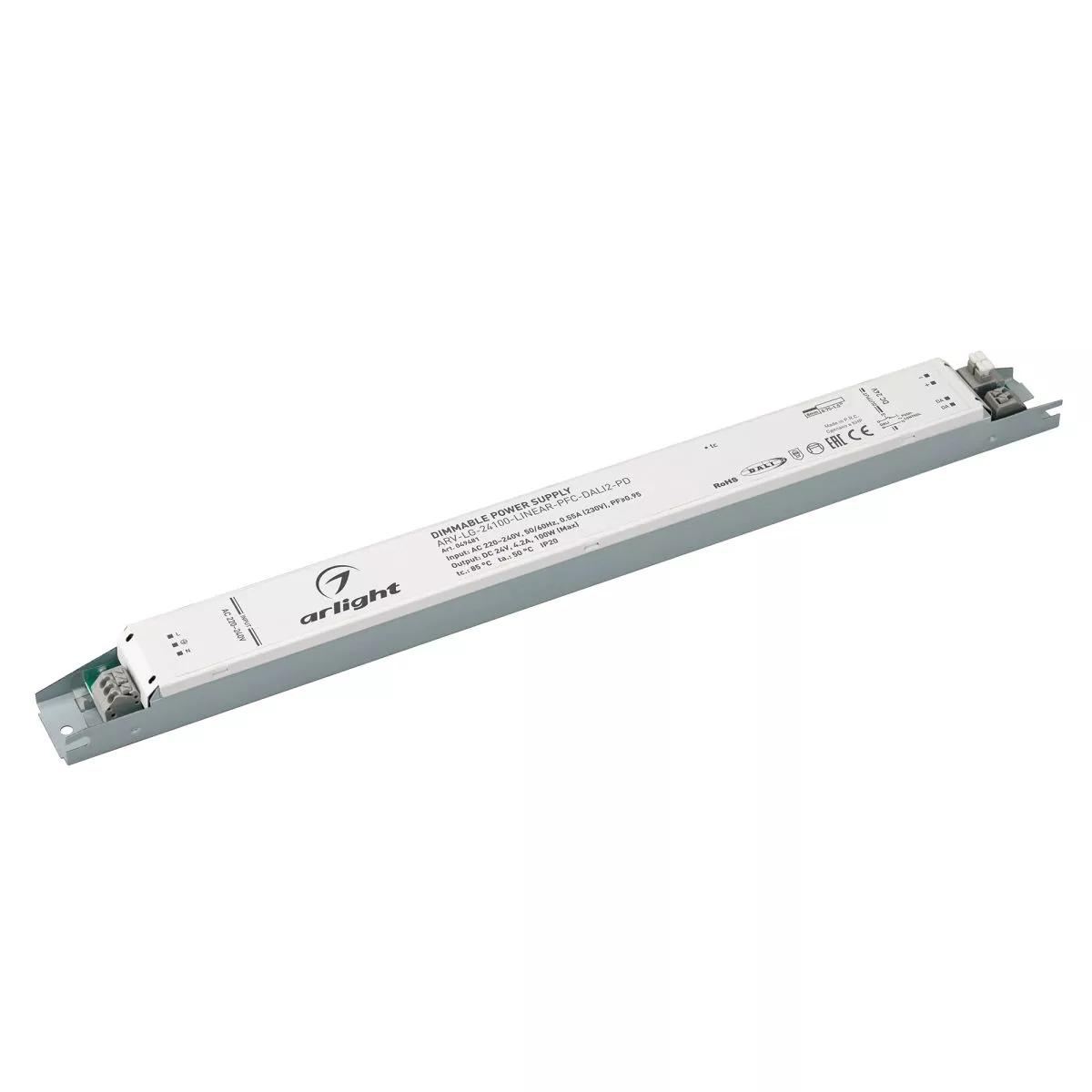 Блок питания Arlight ARV-LG-24100-LINEAR-PFC-DALI2-PD (24V, 4.2A, 100W) (IP20 Металл) 049481
Блок питания Arlight ARV-LG-24100-LINEAR-PFC-DALI2-PD (24V, 4.2A, 100W) (IP20 Металл) 049481