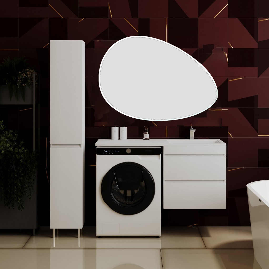 Мебель для ванной комнаты Style Line Даллас 120 R Люкс Plus подвесная, белая, эмаль, зеркало STWORKI Скаген
Мебель для ванной комнаты Style Line Даллас 120 R Люкс Plus подвесная, белая, эмаль, зеркало STWORKI Скаген