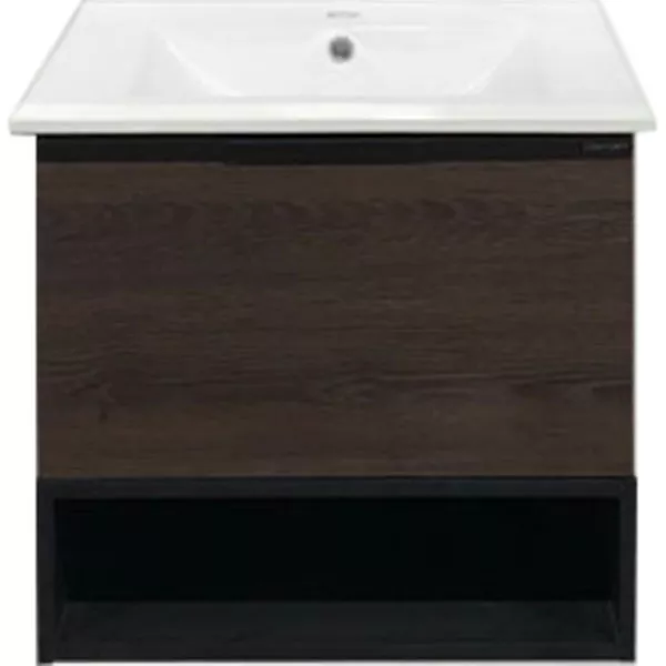 

Тумба с раковиной Comforty Франкфурт 60 дуб коричневый