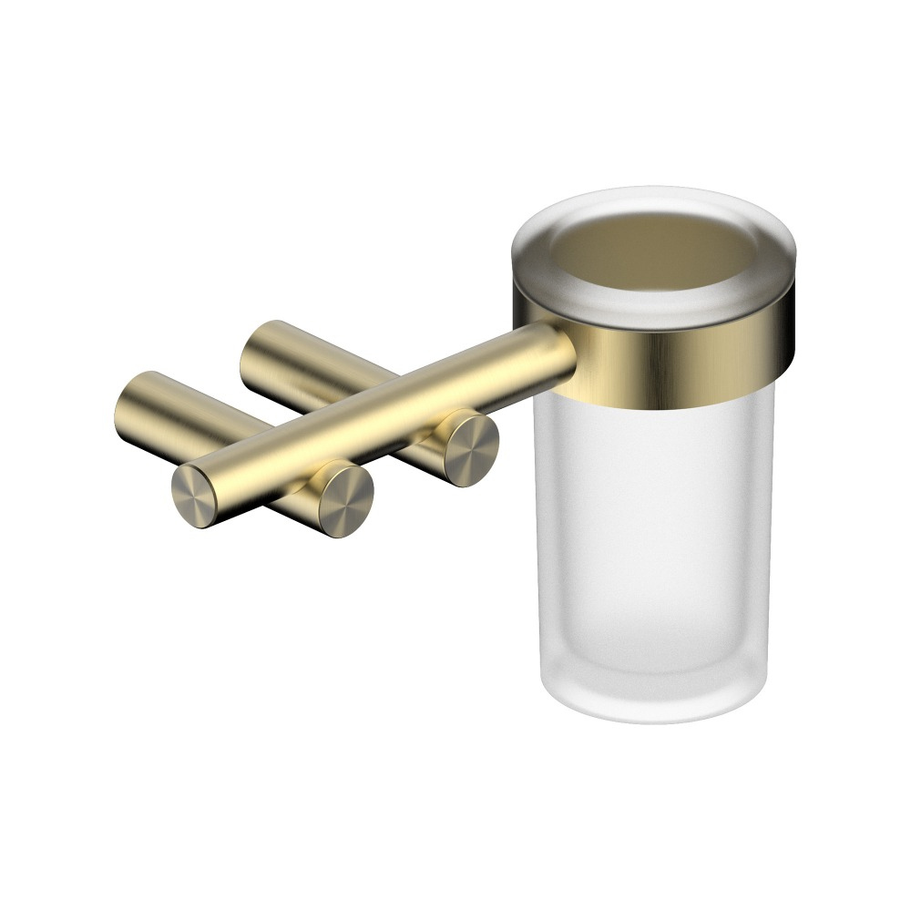 Стакан для ванной Abber Osten 316 AA1860BG настенный золото стеклянный 8600₽