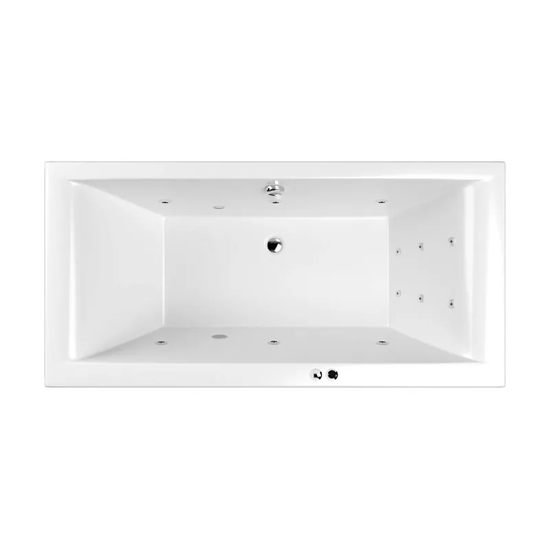 

Акриловая ванна Whitecross Savia Duo 170х80 белая хром с гидромассажем
