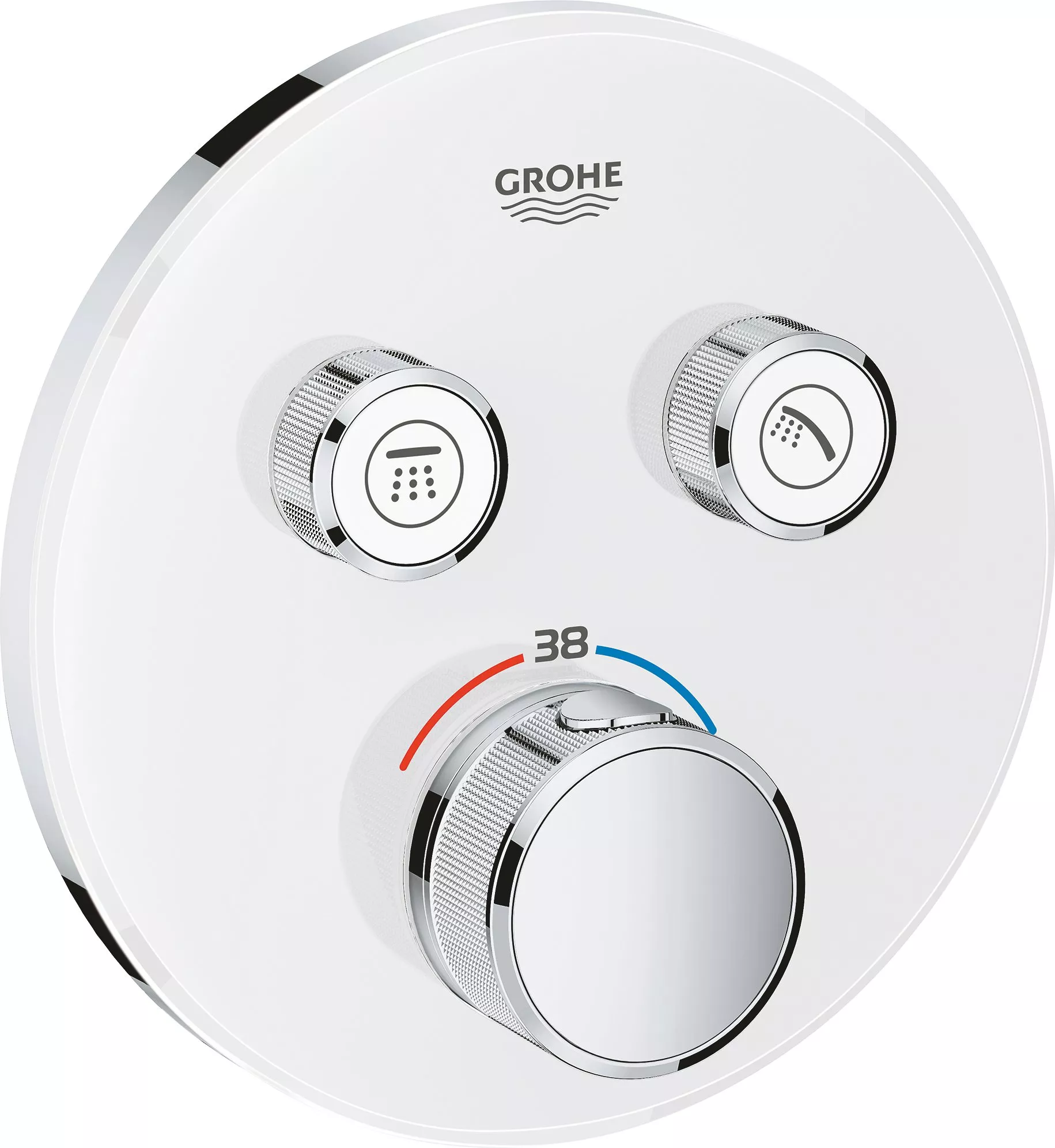 

Термостат Grohe Grohtherm SmartControl 29151LS0 для душа, moon white