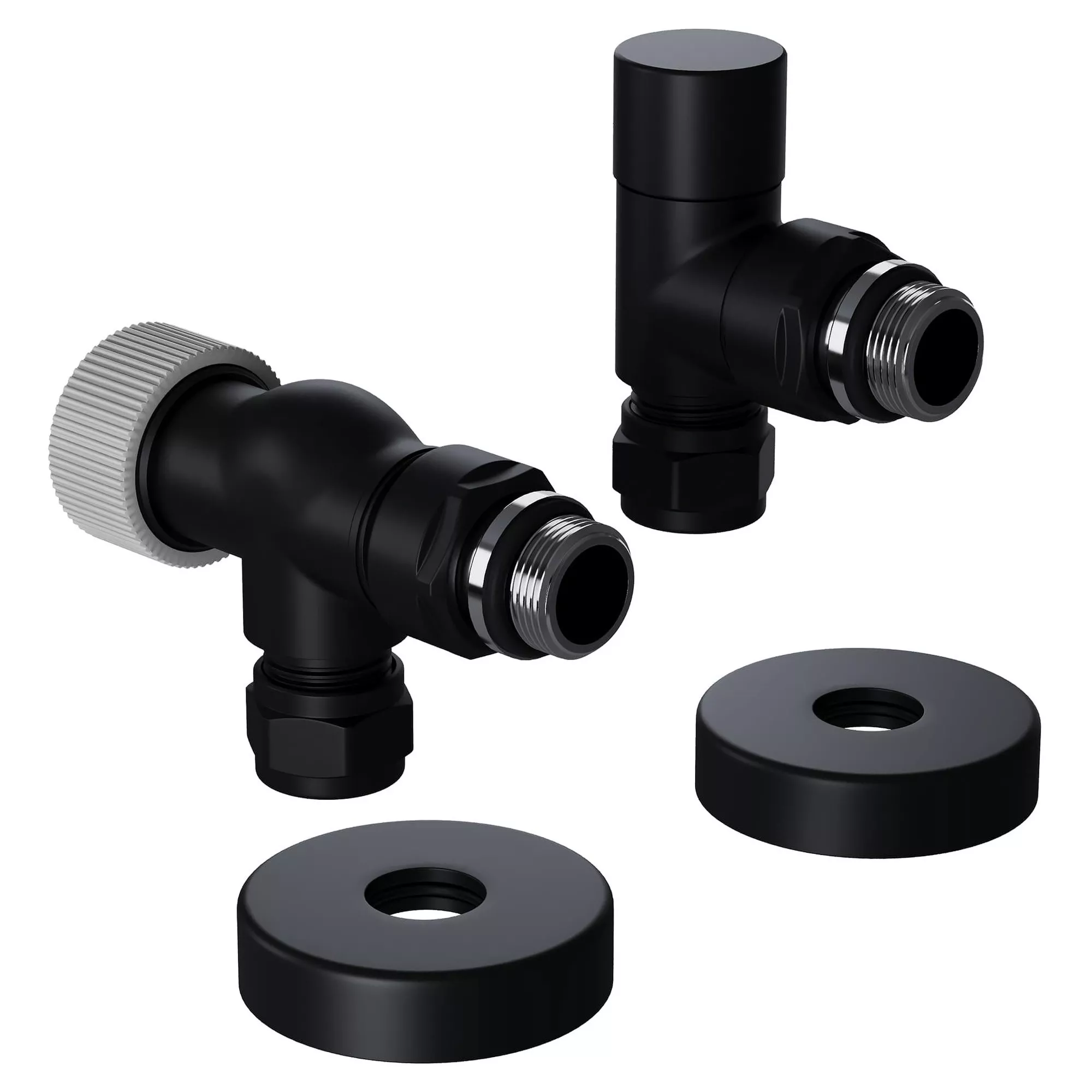 

Набор термостатический осевой Royal Thermo Design Pro 15мм М30х1,5 (Черный)