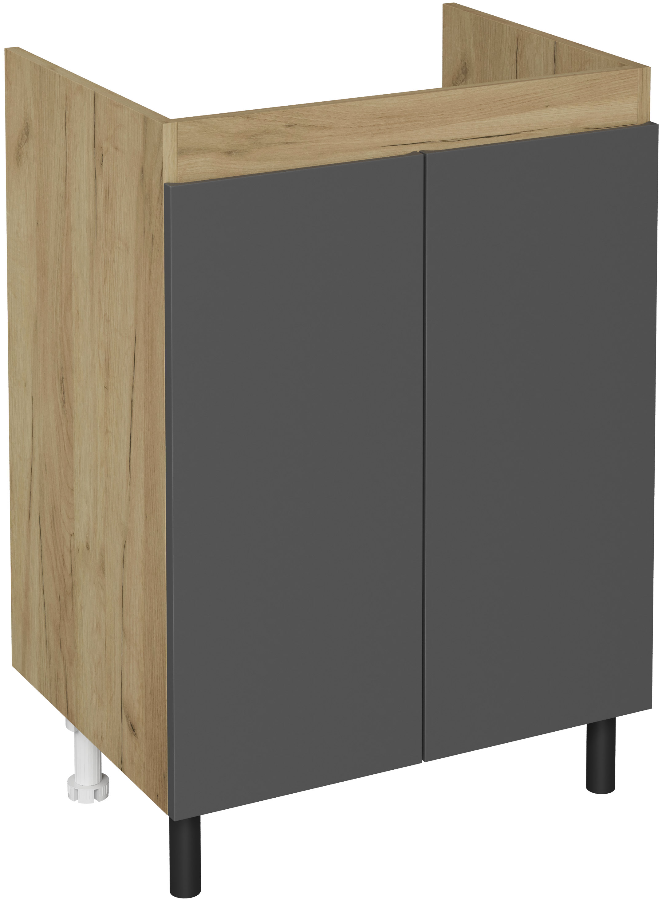 

Тумба под раковину без столешницы DIWO Кострома 60 напольная, антрацит