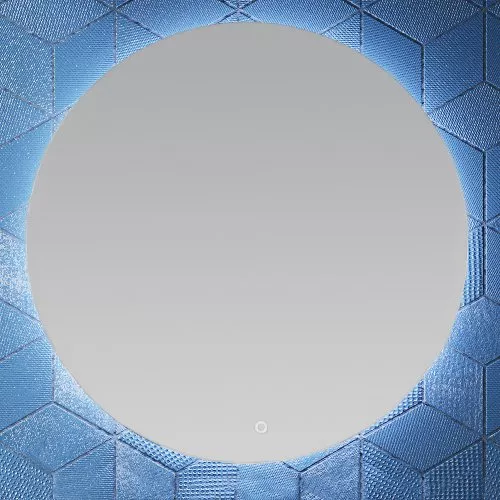 Зеркало круглое STWORKI Ноттвиль 60 с подсветкой, сенсор на зеркале, круглое, настенное, российское