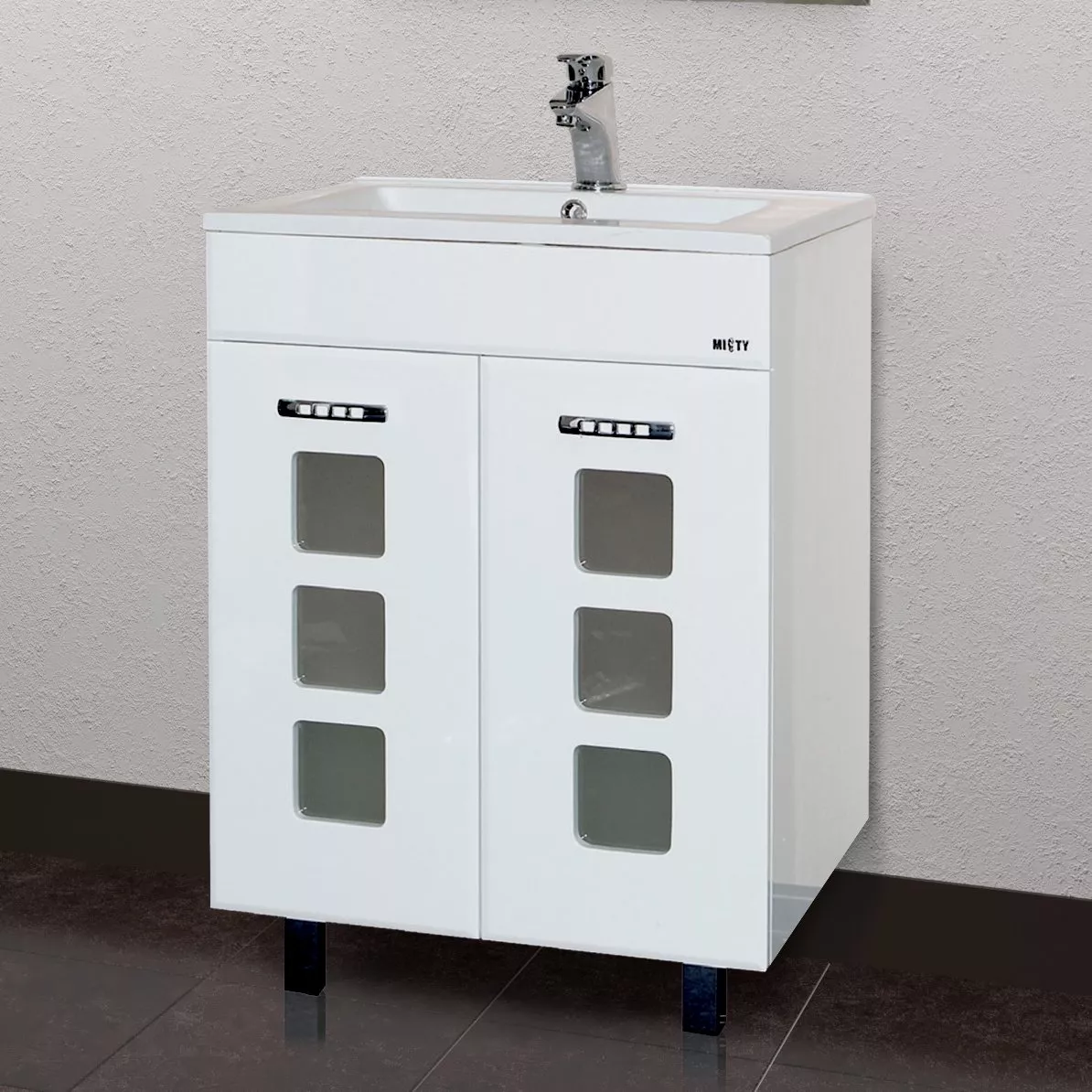 

Тумба для комплекта Misty Квадро 60 белая эмаль