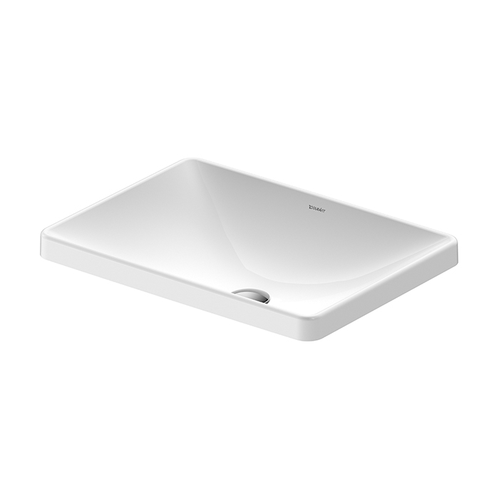 

DURAVIT (D-Neo) Умывальник 600 х 440 мм, встраиваемый сверху, без отверстия для смесителя, без перелива, с WG, белый