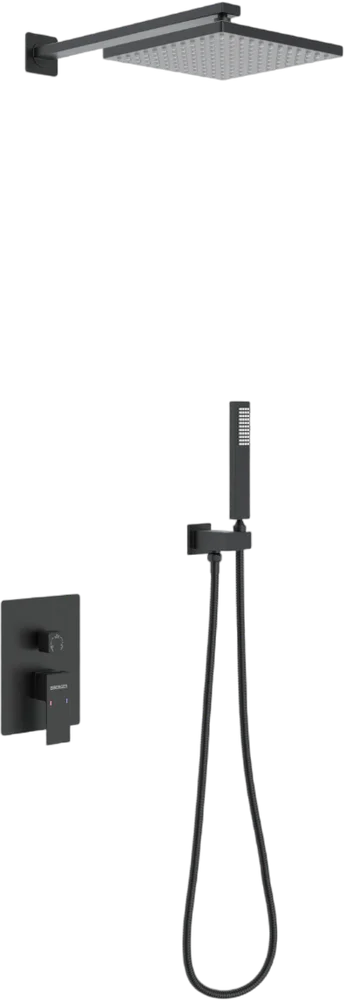 

Душевой комплект Berges Ventas 2S черный матовый