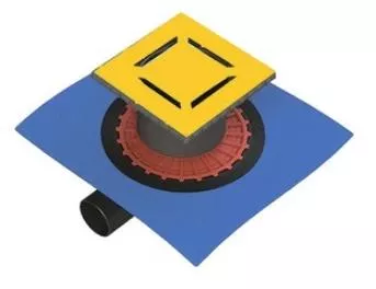 

Душевой трап Berges Zentrum Norma 15х15 золото глянцевое