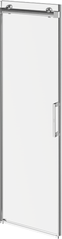 

Душевая дверь в нишу KERAMA MARAZZI Cristallo CT.140.1/2.SD.BN профиль брашированный никель, стекло прозрачное