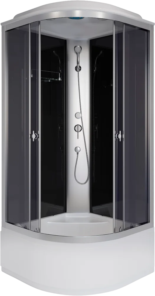 

Душевая кабина Niagara Eco 80х80 с крышей профиль хром стекло тонированное