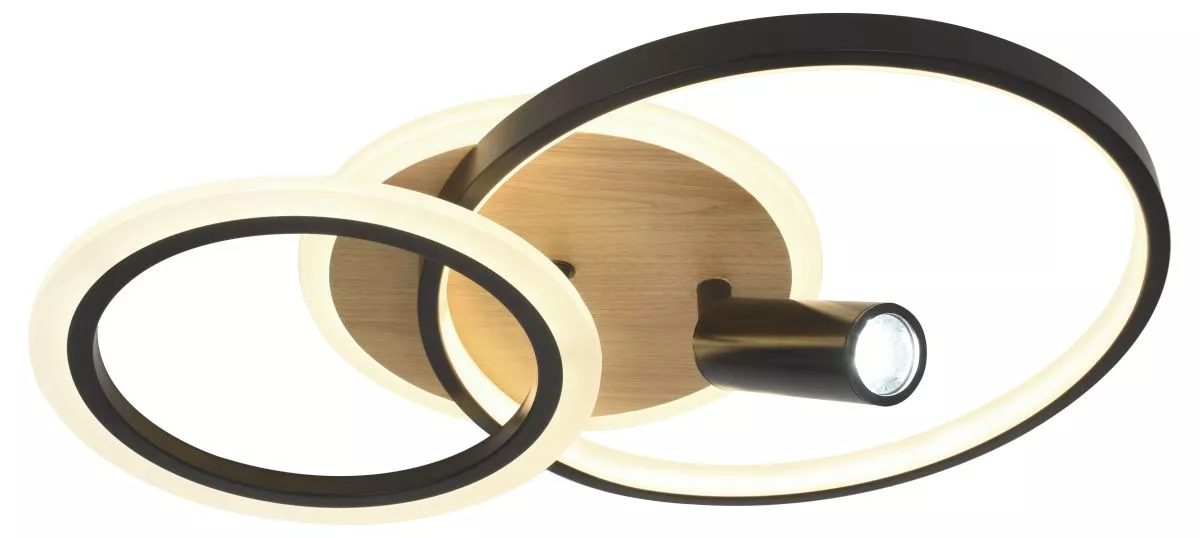 

Потолочный светильник Эра Модерн Rondo CLL-1 85W 3K-6,5K RC BK