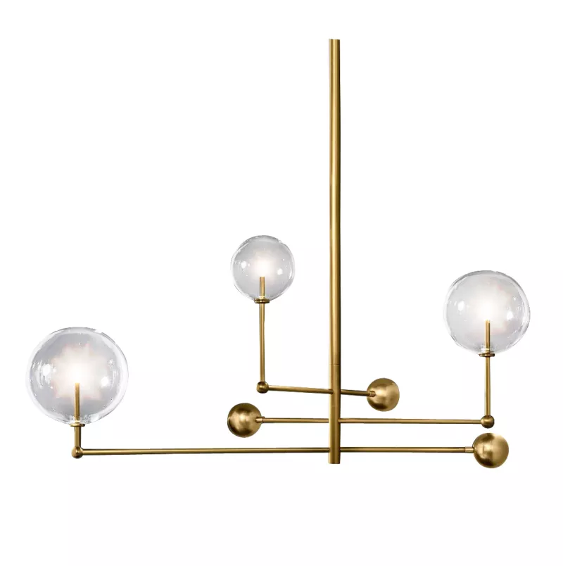 

Люстра на штанге Delight Collection Globe Mobile KG0835P-3 brass