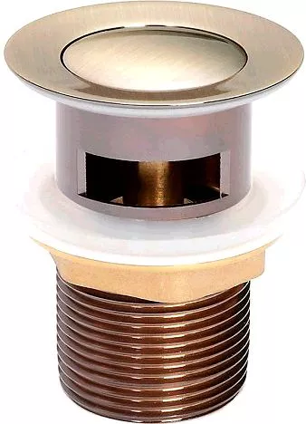 Донный клапан для раковины Iddis Oldie OLDBR00i88, цвет бронза - фото 1