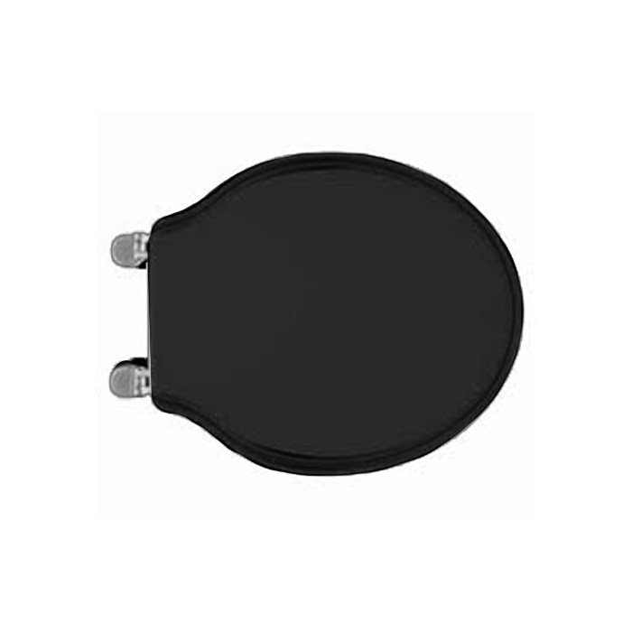 Купить Sbordoni Neoclassica Сиденье для унитаза 5309 черное матовое с микролифтом, петли, цвет: никель