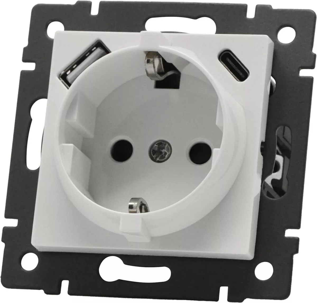 

Механизм розетки с быстрой USB зарядкой Arlight SCT-MUAC-PL-WH-V (250V, 16A) 049822