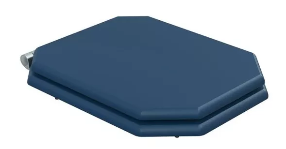 Крышка-сиденье для унитаза Caprigo Tempo с микролифтом синий матовый, петли хром
