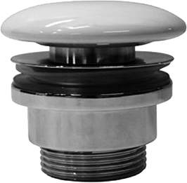 

Донный клапан для раковины GSI PVC11 универсальный, глянцевый белый