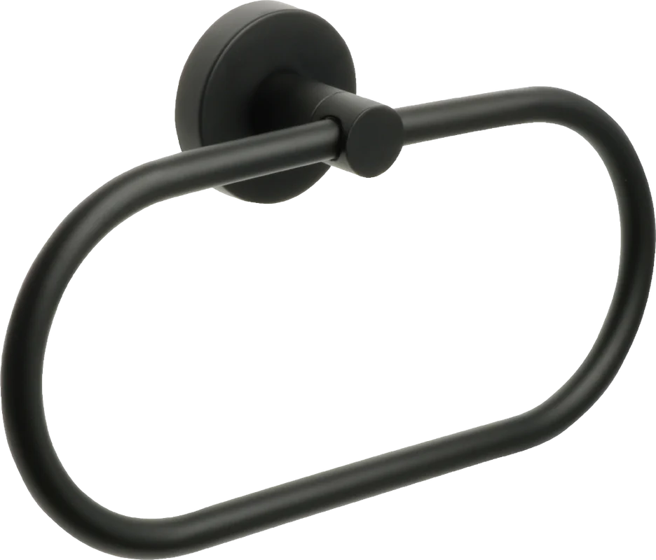 

Полотенцедержатель кольцо Fixsen Comfort Black 21 черный матовый