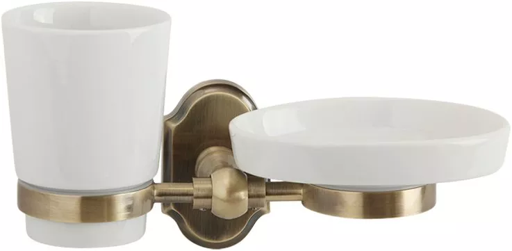 

Стакан Veragio Stanford VR.STD-7743.BR с мыльницей, бронза