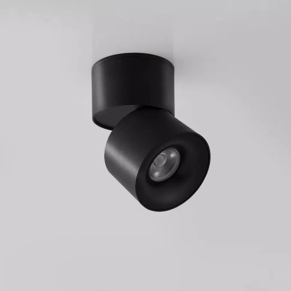 Накладные споты Накладной спот iLedex Metrica 115-12W-D70-4K-55DG-BK