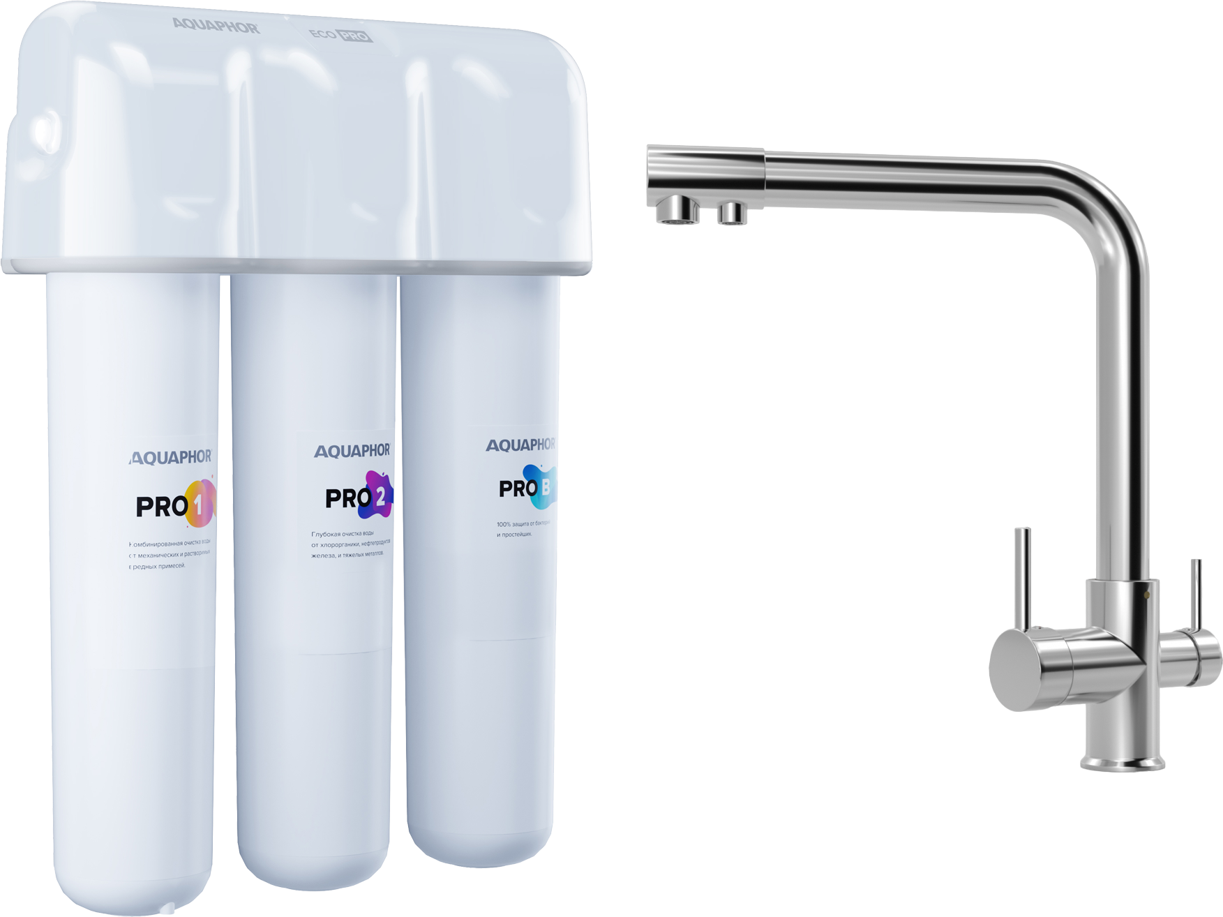 

Смеситель для кухни MEGA Life MG-TK05 + Кристалл ECO Pro 212503