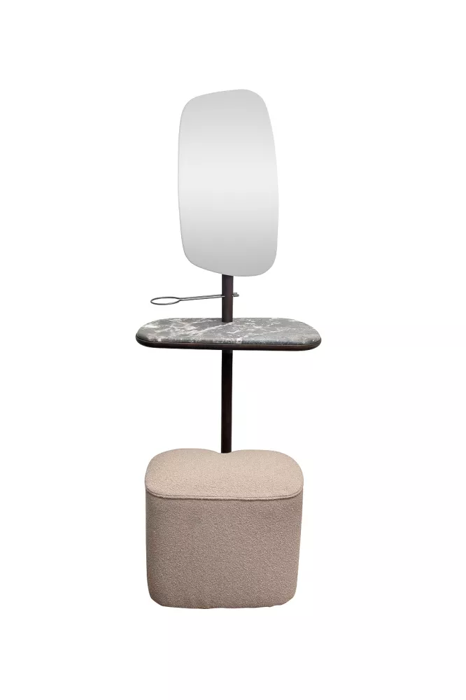 

Зеркало с полкой и пуфом Garda Decor 58DB-23177