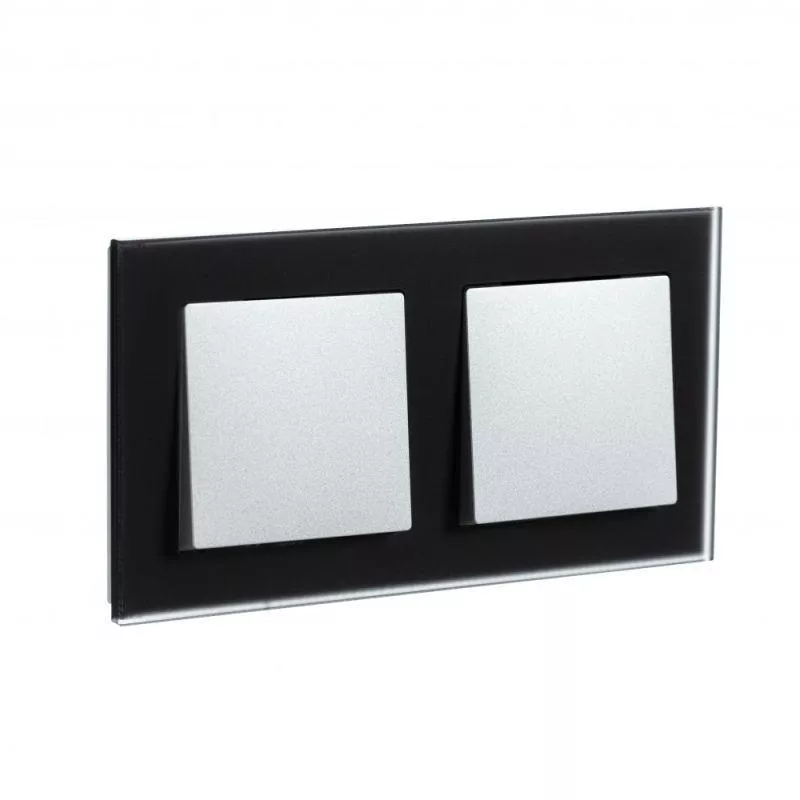 

Рамка 2-постовая Schneider Electric AtlasDesign Nature черная ATN331002