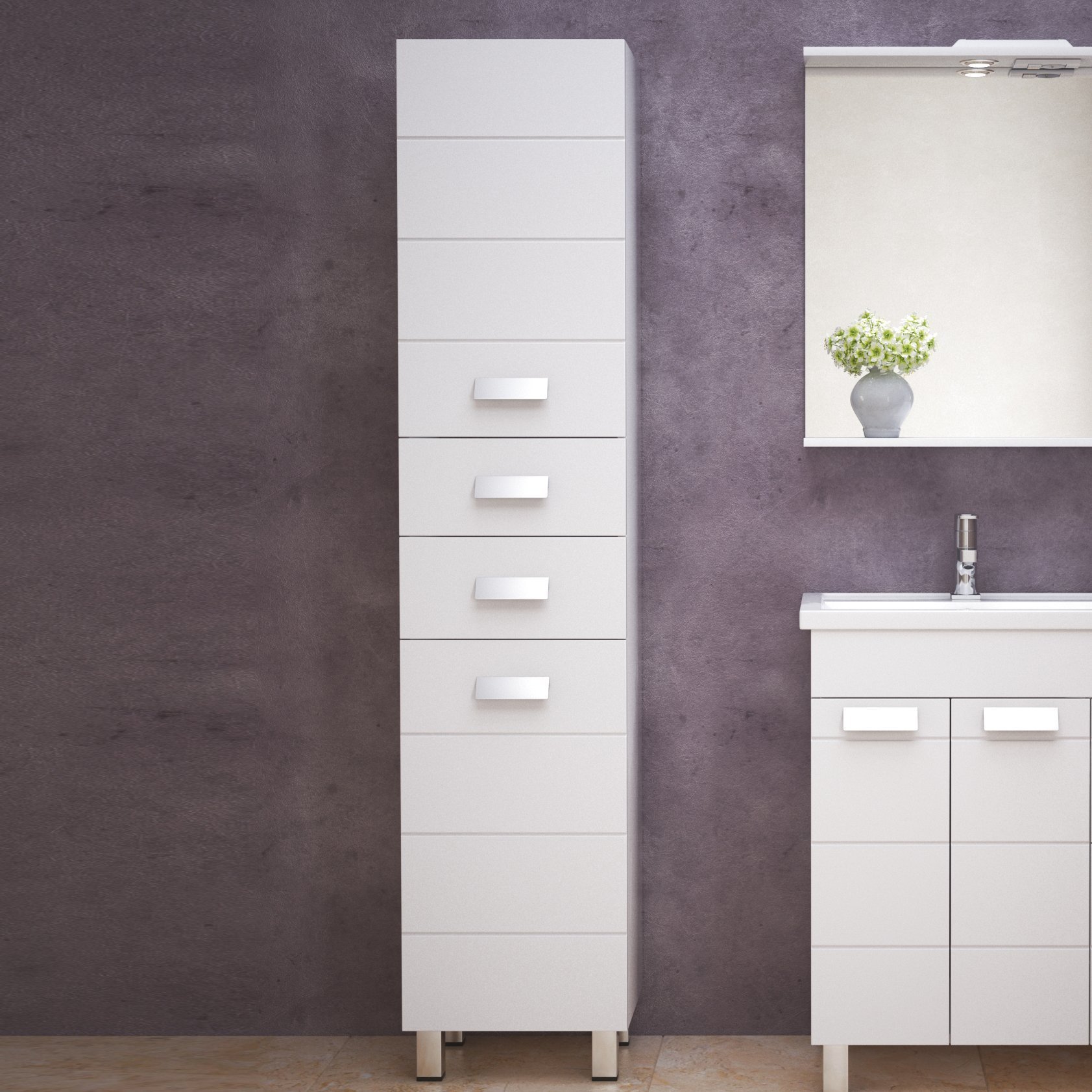 

Шкаф-пенал для ванной Corozo Денвер 40 Z2